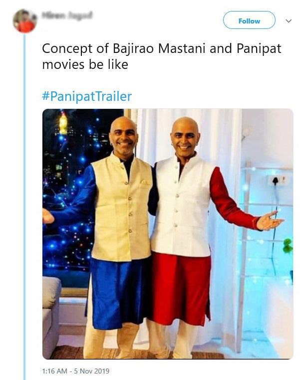 Panipat: Arjun Kapoor and Kriti Sanon's Film's Trailer Inspires Netizens to Create Funny Memes - Masala Panipat: Arjun Kapoor and Kriti Sanon's Film's Trailer Inspires Netizens to Create Funny Memes - Masala