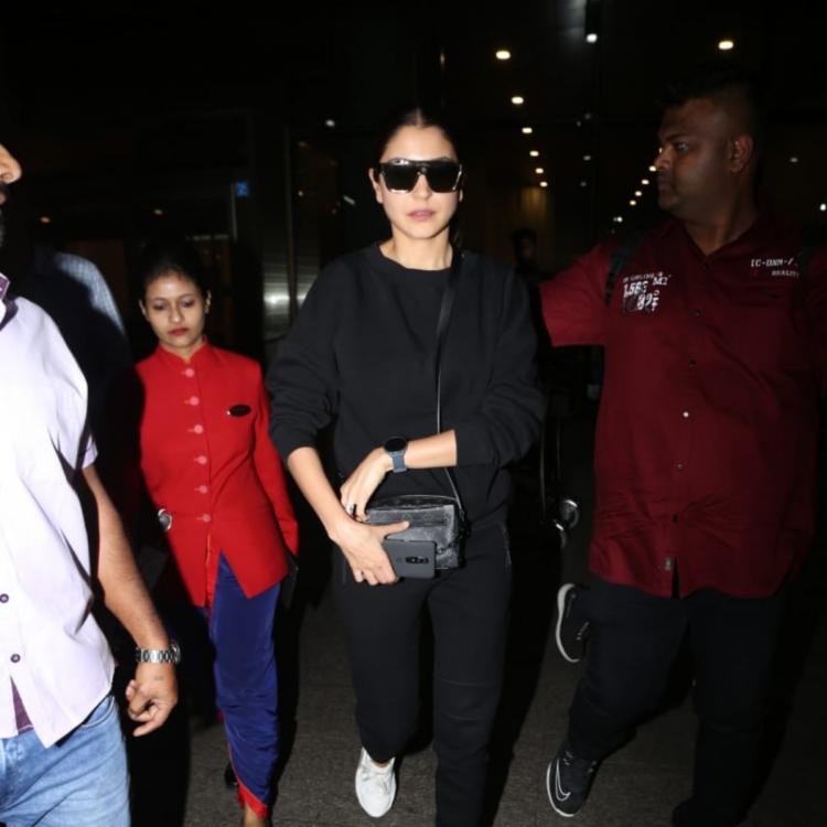 Actress Anushka Sharma spotted with a luxury bag at the airport