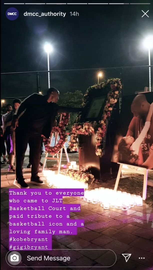 Kobe Bryant Remembered in Dubai JLT Basketball Court Pays Beautiful Tribute