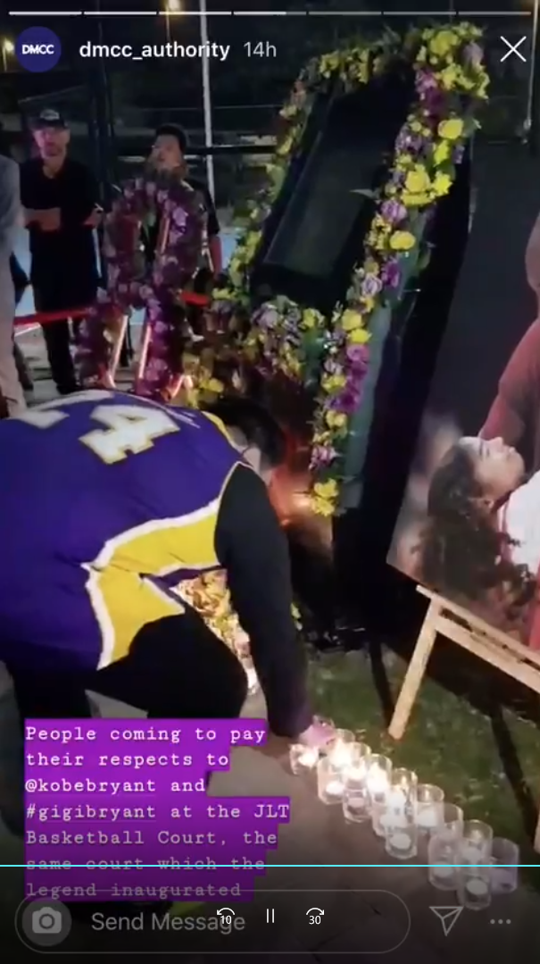 Kobe Bryant Remembered in Dubai JLT Basketball Court Pays Beautiful Tribute
