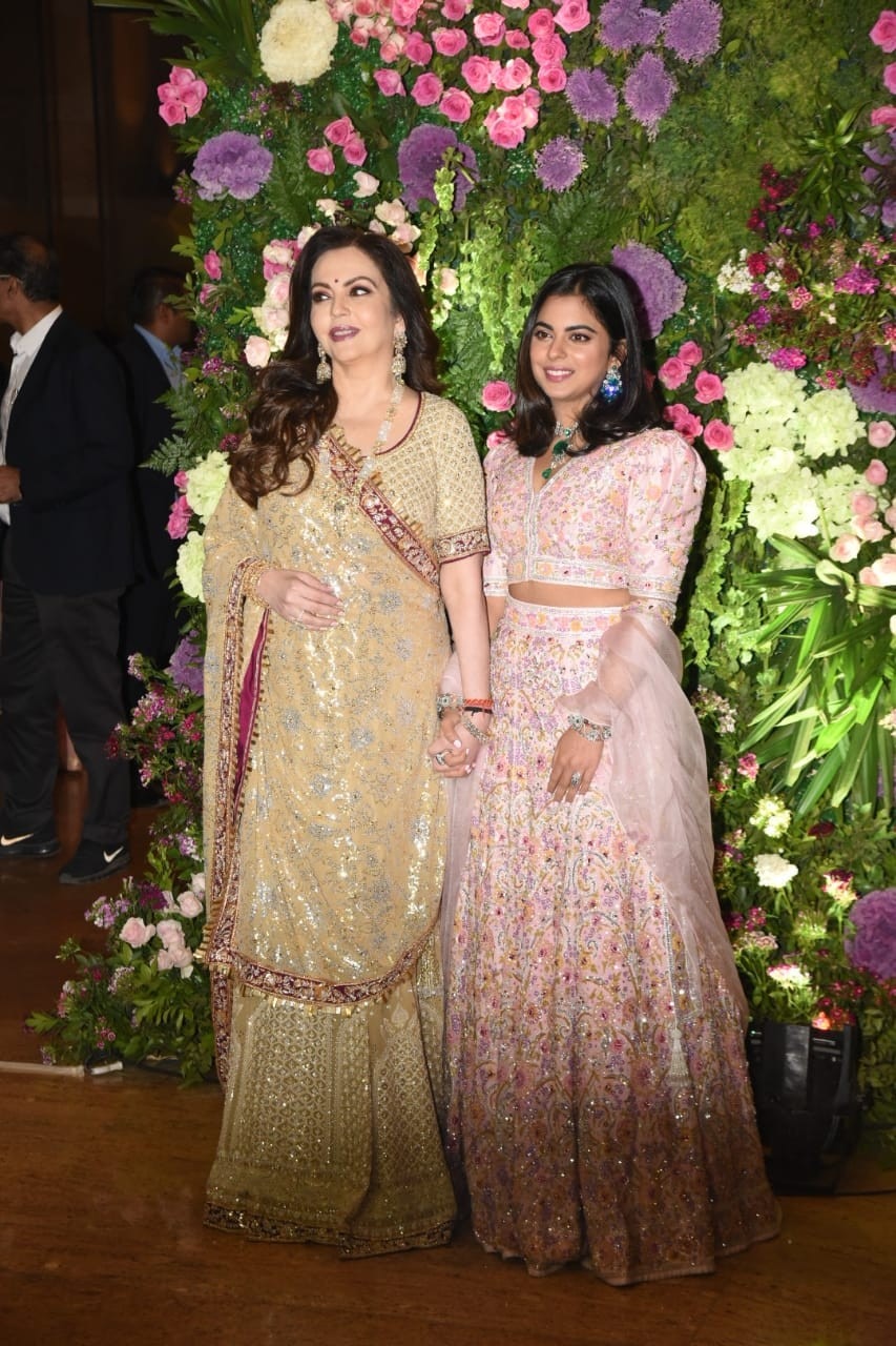 Nita, Akash, Isha Ambani and Radhika Marchant Attend Armaan Jain and Anissa Malhotra's Wedding in Mumbai - Masala Nita, Akash, Isha Ambani and Radhika Marchant Attend Armaan Jain and Anissa Malhotra's Wedding in Mumbai - Masala