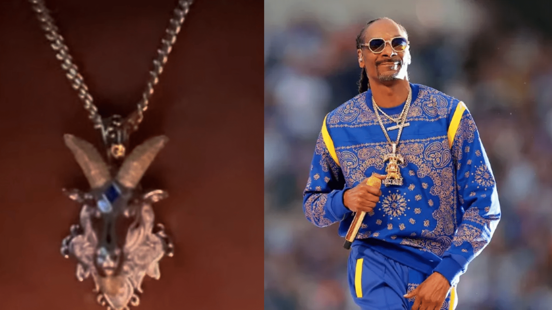 Snoop Dogg goat necklace