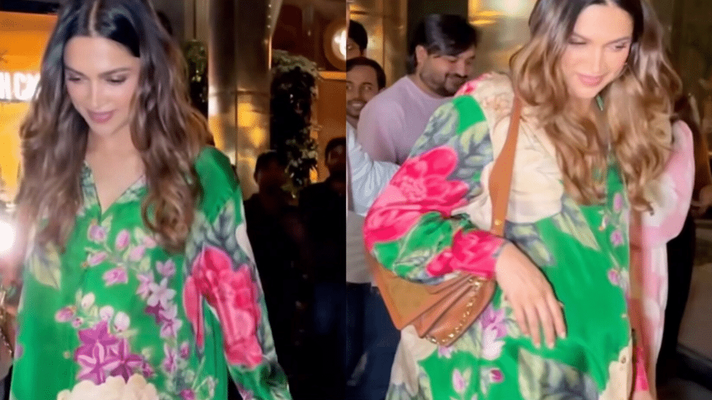 Preggo Deepika Padukone is bringing florals back to the life in an iconic dinner date look!