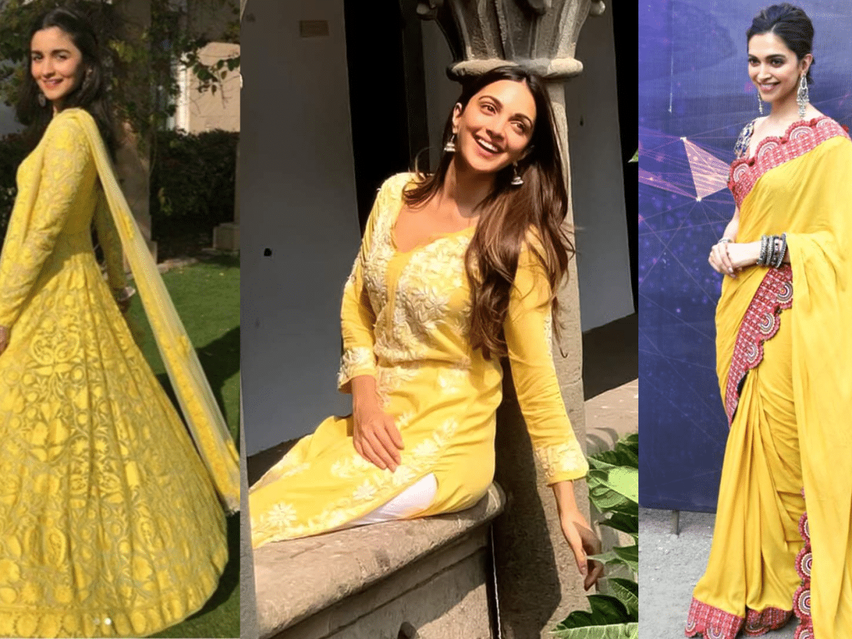 Navratri 2024 Day 1 Colour From Deepika Padukone to Kiara Advani
